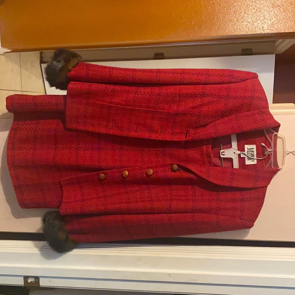 Morgan Miller plaid skirt suit.